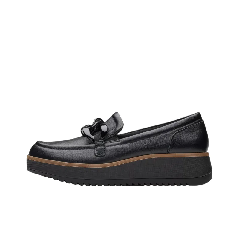 Clarks Zylah May Loafers 5cm Women's Black-0