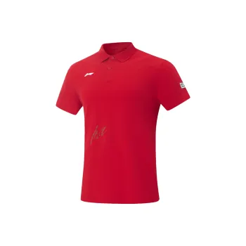 LiNing Glory Series Polo Shirt Men's Bull Red