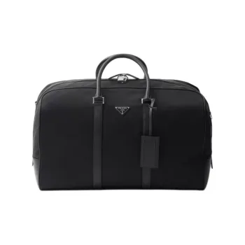 PRADA Re NylonSaffiano Recycled Nylon Handbag Men's Black