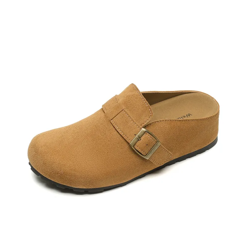 MADALLO Rubber Sole Abrasion Resistant Closed Toe Slippers Women's-5