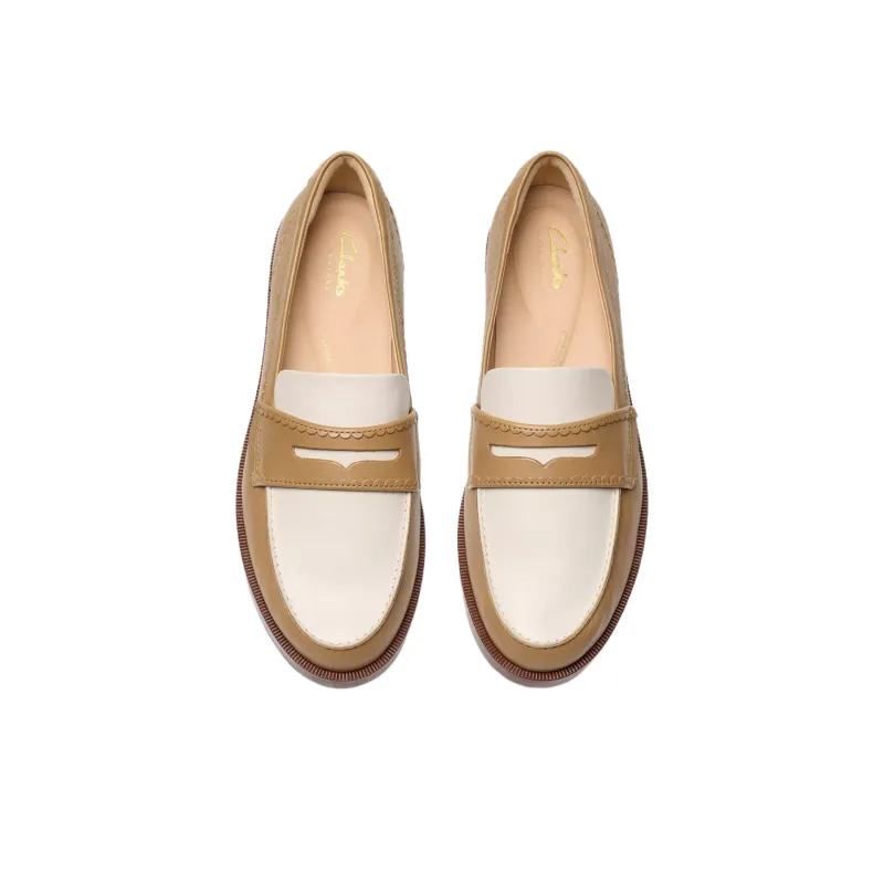 Clarks Straven Edge Loafers 2cm Women's Light Brown-3