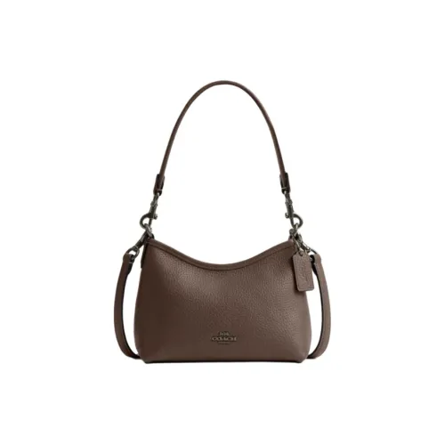 COACH LAUREL Cow Leather Crossbody Bag, Shoulder Bag Trumpets Women's Brown