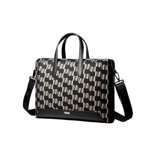 SEPTWOLVES Artificial Leather Briefcase Tubas Men's Black