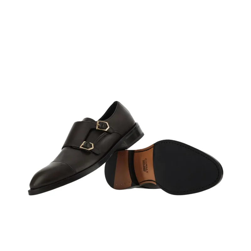 Canali Dress Shoes Men Low Top Brown-4