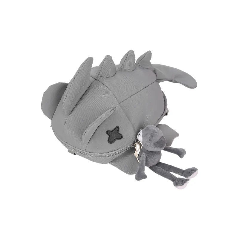 LUVISTRUE Nylon Backpack Unisex White/Gray/Black-0