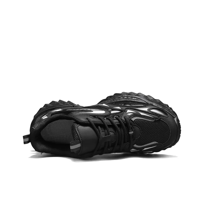 SUPEREDGE Anti Slip Wear Resistant Low Top Chunky Sneakers Men's-2