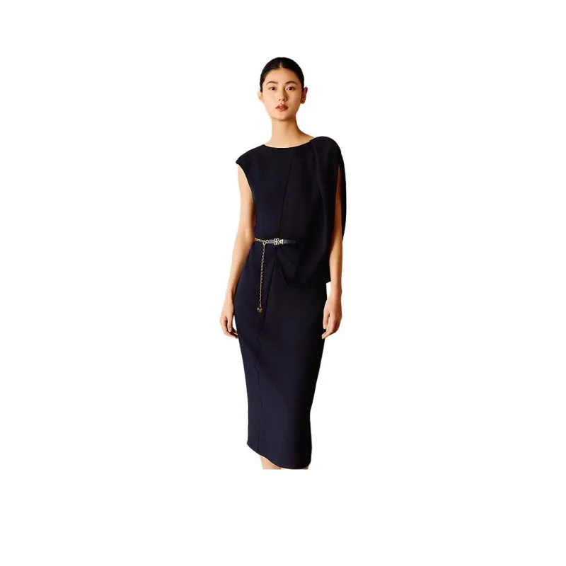 Yiner Sleeveless Dresses Women's Black-0