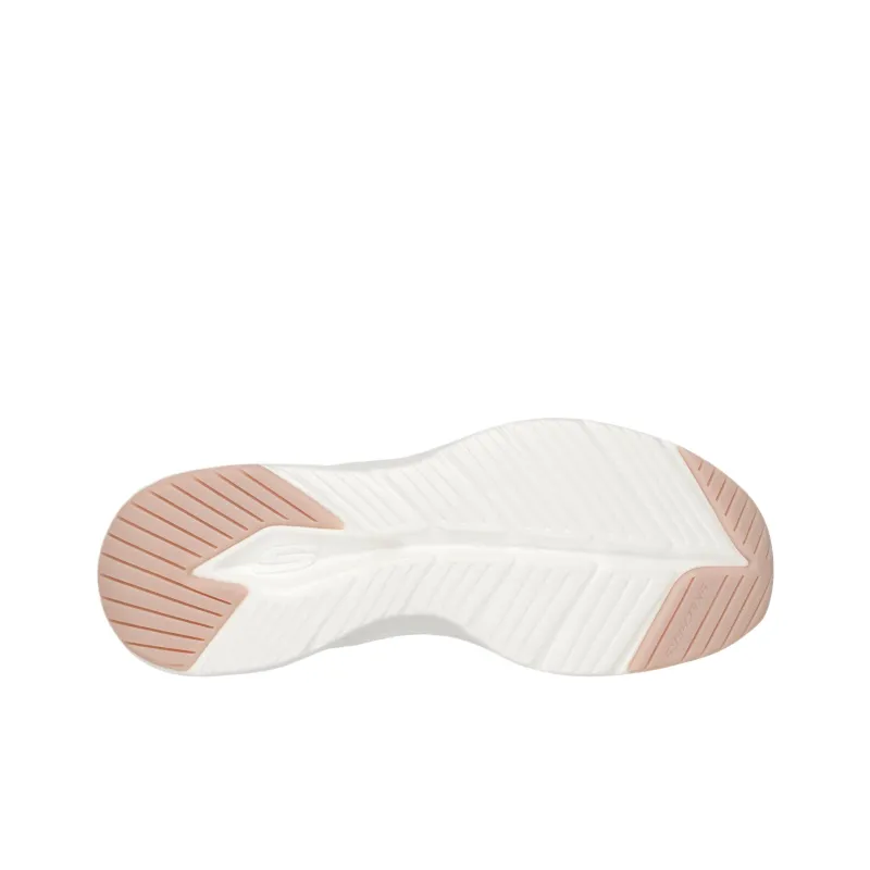 Skechers Contour Form Low Top Casual Shoes Women's White Silver-4
