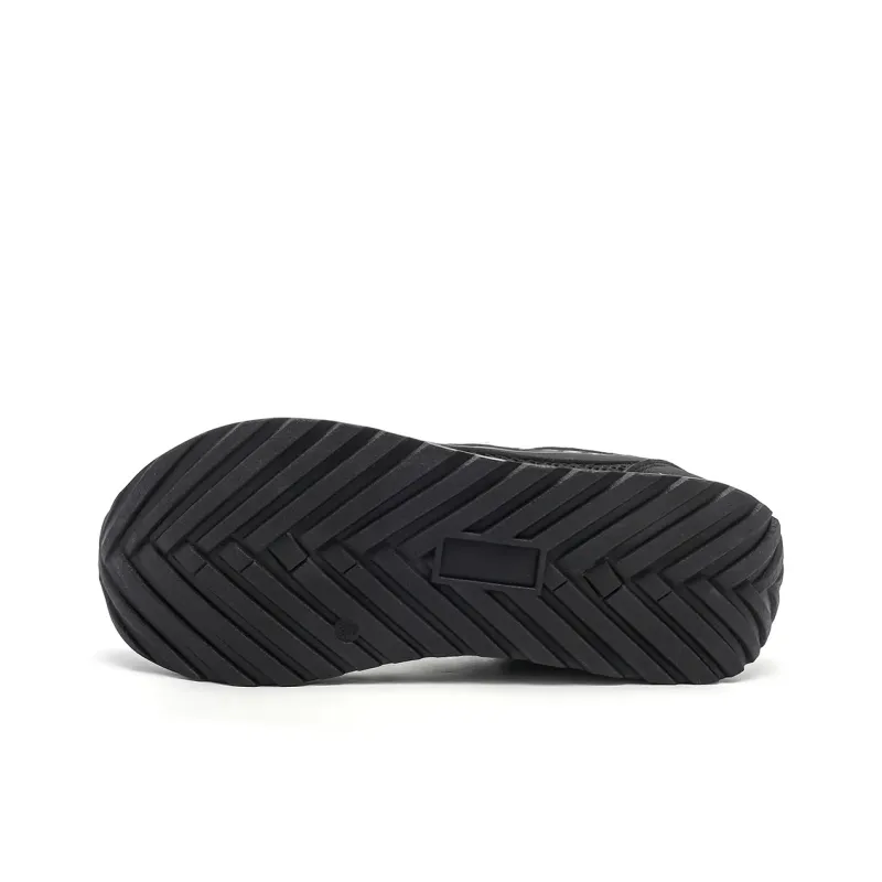 DEERWAY Height Increasing Abrasion Resistant Slip Resistant Low Top Casual Shoes Men's Black-6