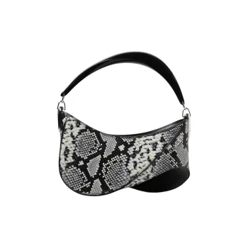 Mugler Python Print Shoulder Bag Women's Multicolor