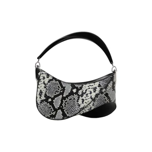 Mugler Python Print Shoulder Bag Women's Multicolor