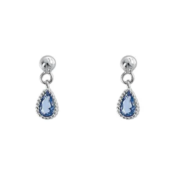 Silver 925 Sterling Silver Earrings Women's Silver
