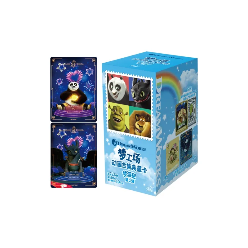 KAYOU DreamWorks Animation Collection Dream Mirror Adventure Card Pack, Volume 2 IP/Anime Cards 18 Bags/Full Box-2