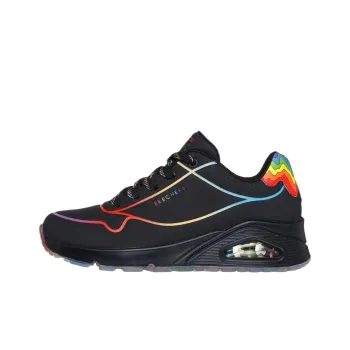 Jen Stark x Skechers Uno Low Top Training Shoes Women's Black