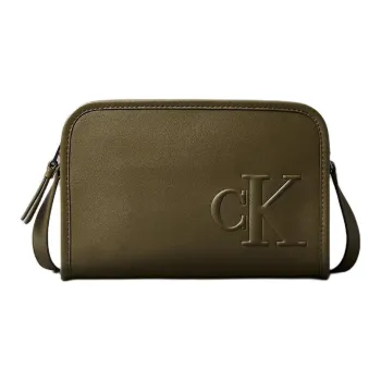 CALVIN KLEIN Polyurethane Camera Bag, Shoulder Bag Women's Green