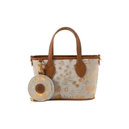 Shanghai Story Cow Leather Handbag Women's Goldfish Seaweed