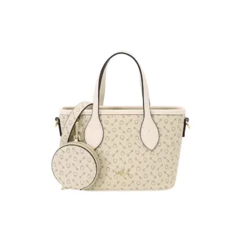 Why Artificial Leather Shoulder Bag, Crossbody Bag, Handbag Trumpets Women's Apricot With Beige/Coffee