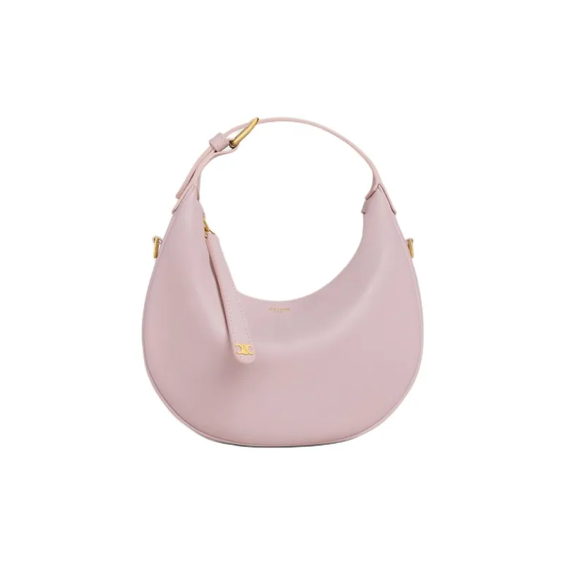 CELINE Calfskin Shoulder Bag, Crossbody Bag, Handbag Women's Pink-0