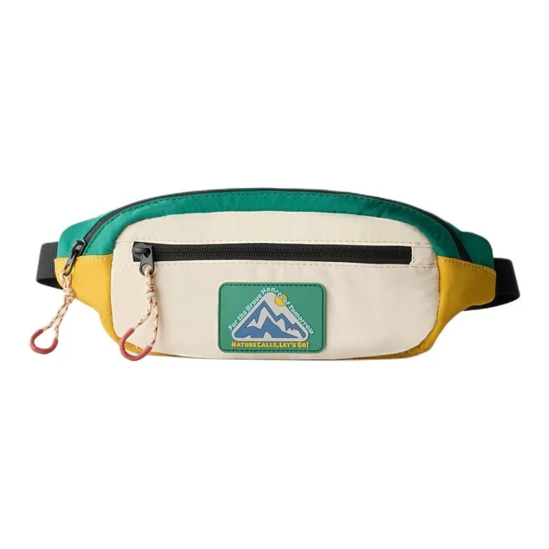 ZARA Polyester Fanny Pack Men's Yellow & Green & White-0