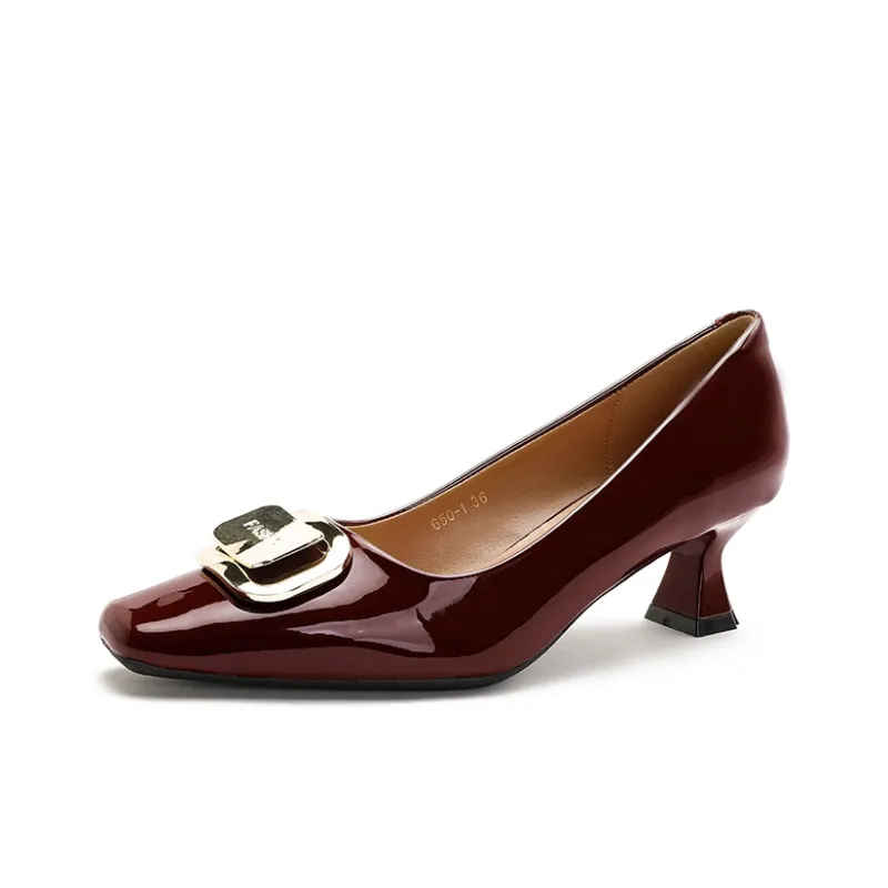 Qiandongmeili Chunky Heel High Heels Women's-11