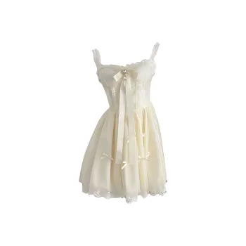 PUREIDOL Slip Dresses Women's Apricot