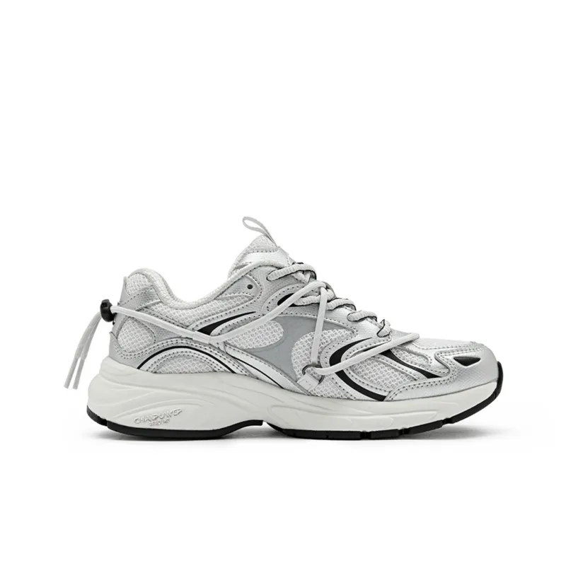 Champion Wear resistant And Lightweight Running Shoes Unisex Silver-1
