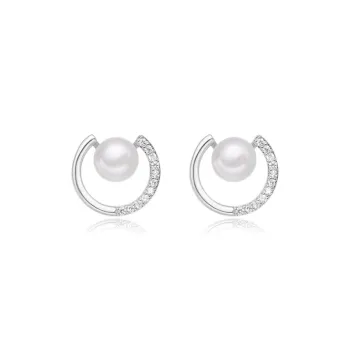 JUICY GRAPE Pearl Stud Earrings Women's
