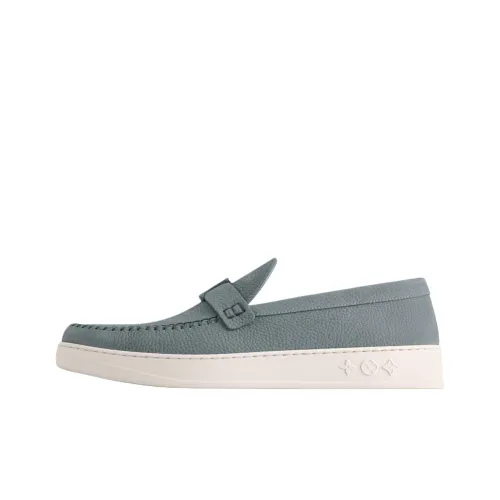 LOUIS VUITTON Resort Loafers Men's Gray Green