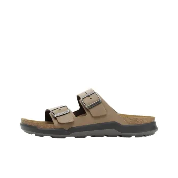 Birkenstock Arizona Rugged PU Polyurethane Abrasion Resistant Slide Slippers Men's Earthy Brown