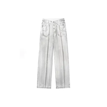 HKRXEC Jeans Men White