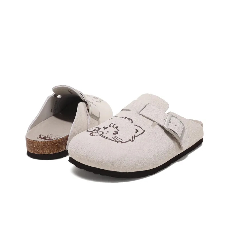 TTKJ Graffiti Slip Resistant Quick Dry Closed Toe Slippers Women's Sand Gray-2