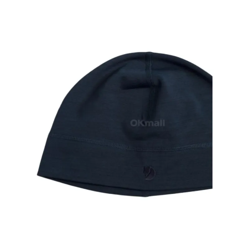 Fjallraven Polyester, Wool, Elastane Blend Beanies Unisex Blue-2