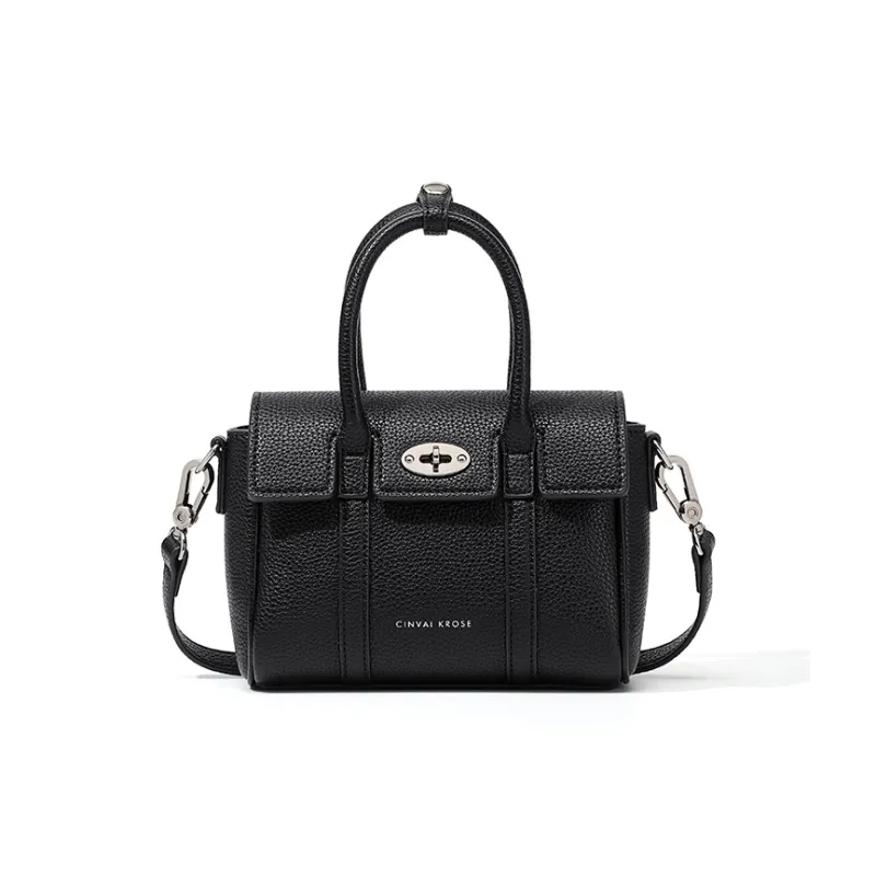 CinvaiKrose Synthetic Leather Shoulder Bag, Crossbody Bag, Mom Handbag Trumpets Women's Gray/Black-4