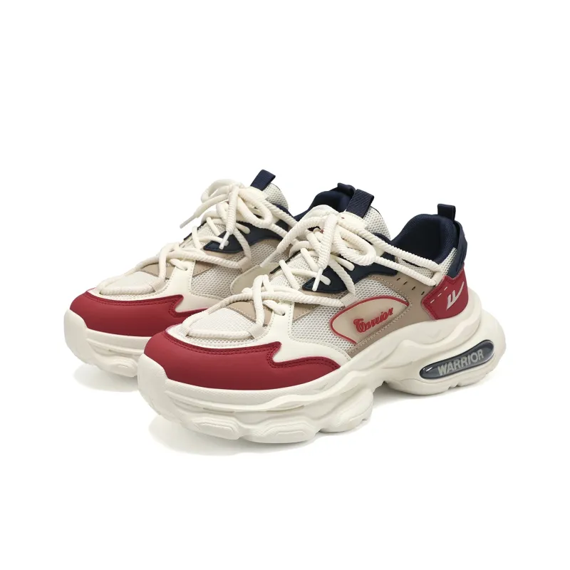 Warrior Abrasion Resistant Breathable Height Increasing Low Top Chunky Sneakers Men's-15