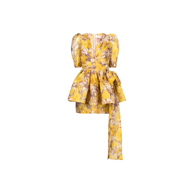 Zimmermann Short-Sleeved Dresses Women's Yellow-0