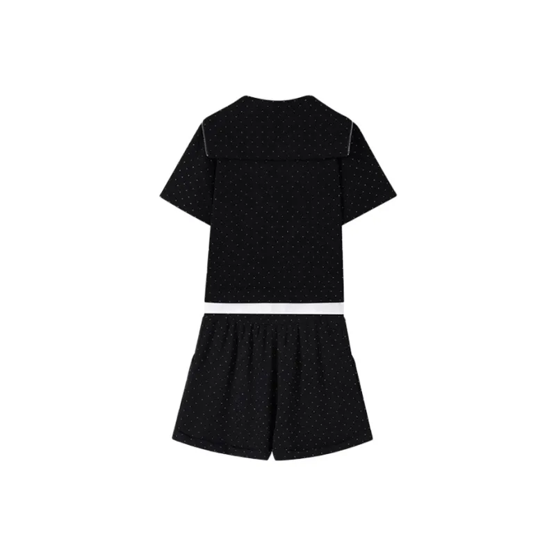 YUNFEIXIU Casual Suit Minimalist Style Fashion Loose Fit Top Shorts Two Piece Set Slimming Casual Summer Women's-1