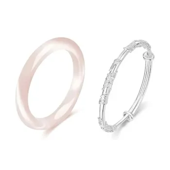 KING TAI SANG Glass Cat Eye Bangles Women's