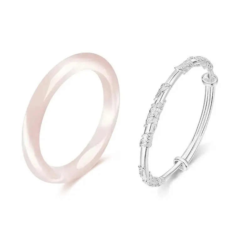 KING TAI SANG Glass Cat Eye Bangles Women's-0