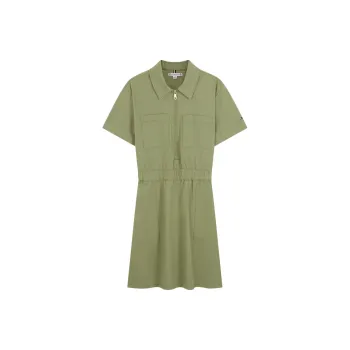 Tommy Hilfiger Short Sleeved Dress Women's Dark Green