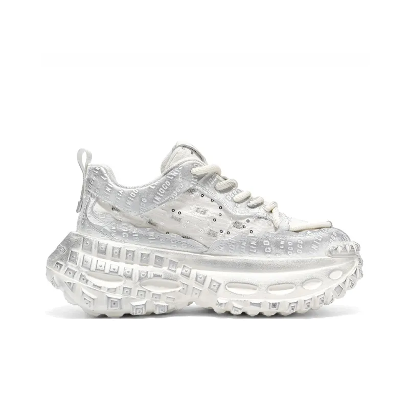 AMICNIEGD Breathable Balance Height Increasing Low Top Chunky Sneakers Men's-1