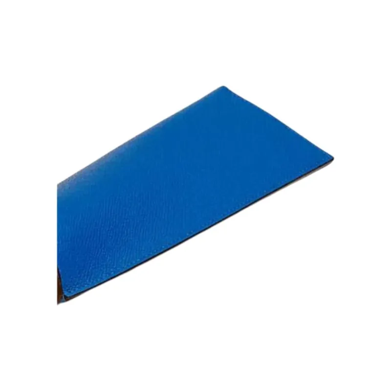 HERMES Calfskin Eyeglass Pouch Unisex Royal Blue-1