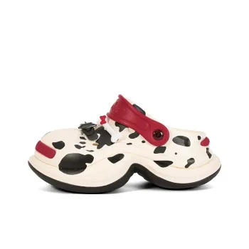 Ouder Sand Heart Cave Summer, Fashion Trend Vintage Versatile Beach Clogs Women's Black White