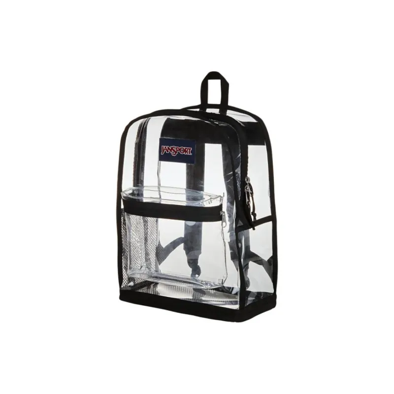 JanSport Recycled Materials Backpack Unisex Transparent & Black-1
