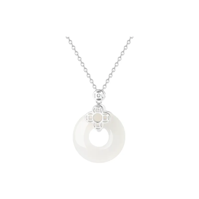 Strange Snow Natural Chalcedony Necklaces Women's-0