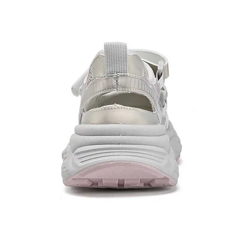 La Chapelle Low Top Chunky Sneakers Women's Champagne-4