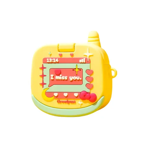 Sopi Compatibility With Apple AirPods 4/2/3/AirPods Pro/Pro 2 Silicone Moon Heart Flap Little Messenger Headphone Cases