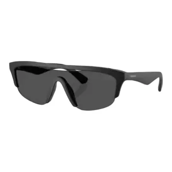 Burberry Plate Frame Irregular Shape Sunglasses Unisex Black