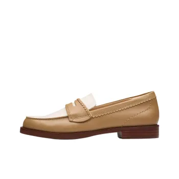 Clarks Straven Edge Loafers 2cm Women's Light Brown