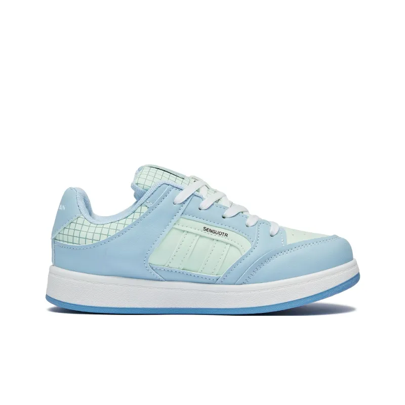 MEXICAN Low Top Skateboard Shoes Women's Lake Blue-1