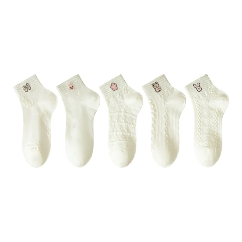 PLANDOO Mid Calf Socks Women's 5 Pack-1
